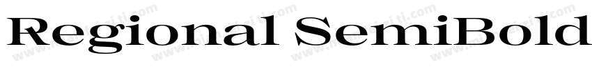 Regional SemiBold Expanded字体转换